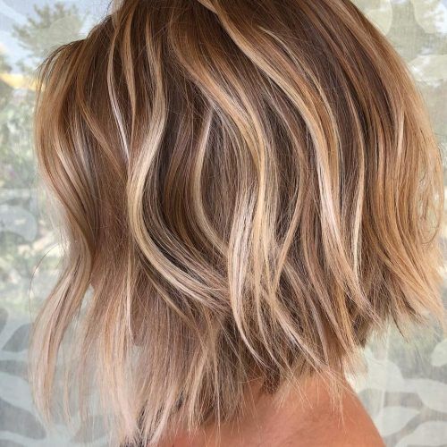 Choppy Blonde Bob Hairstyles With Messy Waves (Photo 12 of 20)