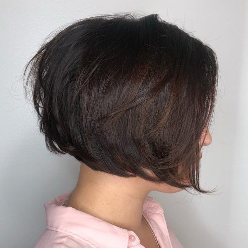 Short Chocolate Bob Hairstyles With Feathered Layers (Photo 9 of 20)