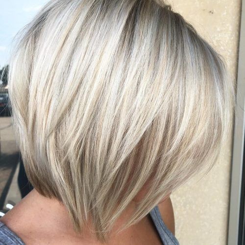 One Length Short Blonde Bob Hairstyles (Photo 12 of 20)