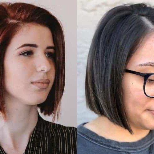 Side-Parted Blunt Bob Hairstyles (Photo 4 of 20)