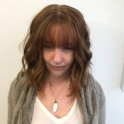 Lob Hairstyles With A Fringe (Photo 8 of 20)
