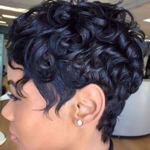 African-American Messy Ashy Pixie Haircuts (Photo 3 of 15)