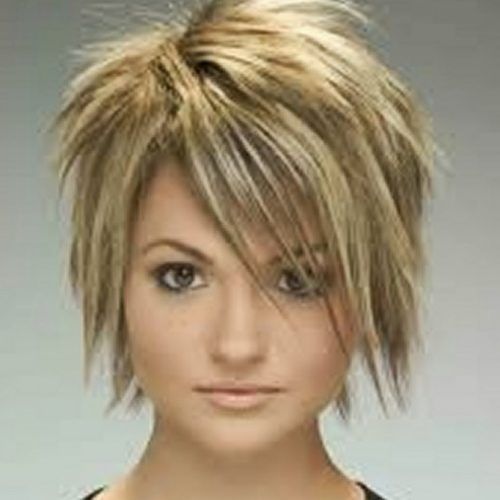 Blonde Pixie Hairstyles With Short Angled Layers (Photo 17 of 20)