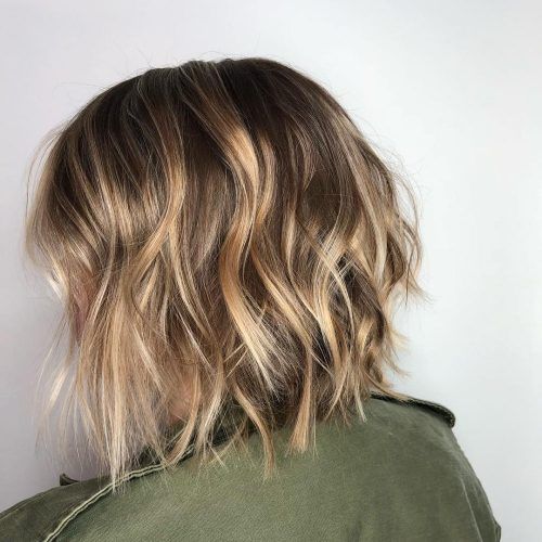 Short Bob Hairstyles With Piece-Y Layers And Babylights (Photo 12 of 20)