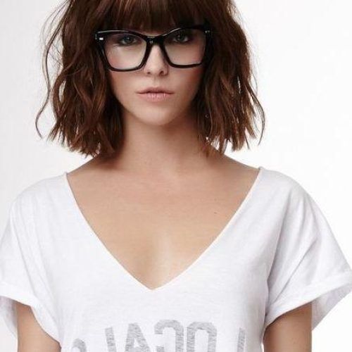 Short Haircuts With Bangs And Glasses (Photo 5 of 20)