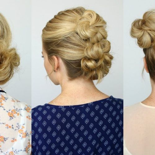 Mini Braided Buns Updo Hairstyles (Photo 13 of 20)