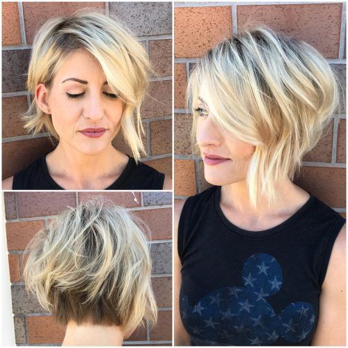 Blonde Bob Haircuts With Side Bangs (Photo 16 of 20)