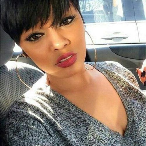 Short Haircuts For Black Women With Thick Hair (Photo 14 of 20)