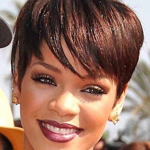 Short Haircuts For Black Women With Long Faces (Photo 12 of 20)