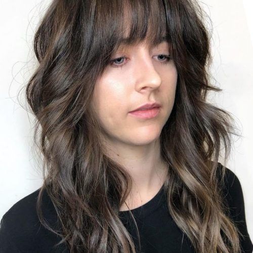 Wavy Hairstyles With Side Swept Wavy Bangs (Photo 16 of 20)