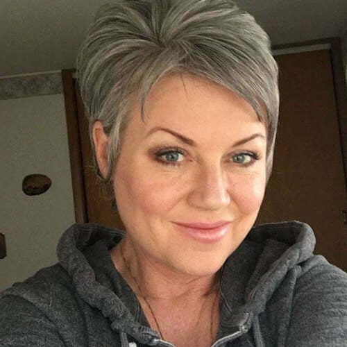 Gray Pixie Haircuts For Older Women (Photo 20 of 20)