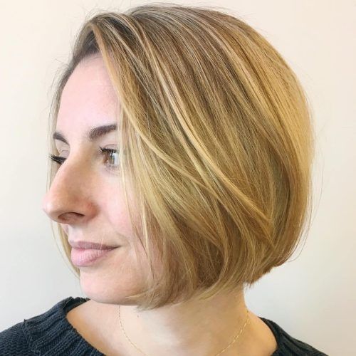 Simple Side-Parted Jaw-Length Bob Hairstyles (Photo 5 of 20)