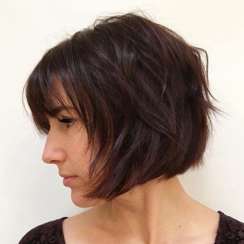 Jaw-Length Choppy Bob Hairstyles With Bangs (Photo 3 of 20)