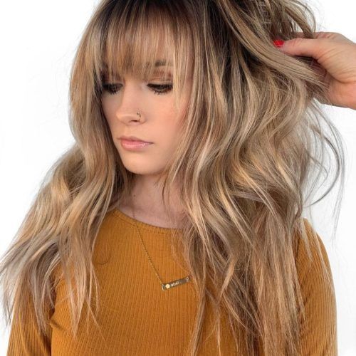 Golden Bronde Razored Shag Haircuts For Long Hair (Photo 5 of 20)