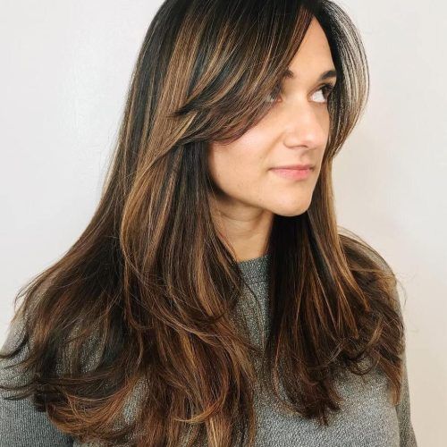 Long Choppy Layers And Wispy Bangs Hairstyles (Photo 1 of 20)