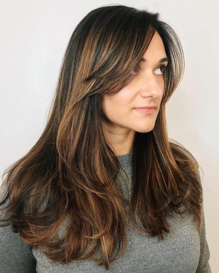 20 Best Collection of Long Choppy Layers and Wispy Bangs Hairstyles