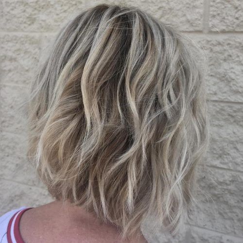Golden-Bronde Bob Hairstyles With Piecey Layers (Photo 20 of 20)