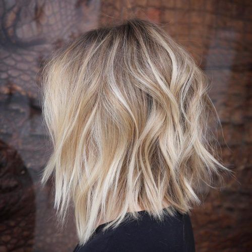 Choppy Blonde Bob Hairstyles With Messy Waves (Photo 17 of 20)