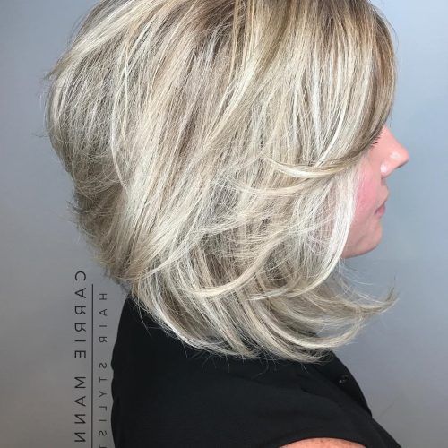 Golden-Bronde Bob Hairstyles With Piecey Layers (Photo 13 of 20)
