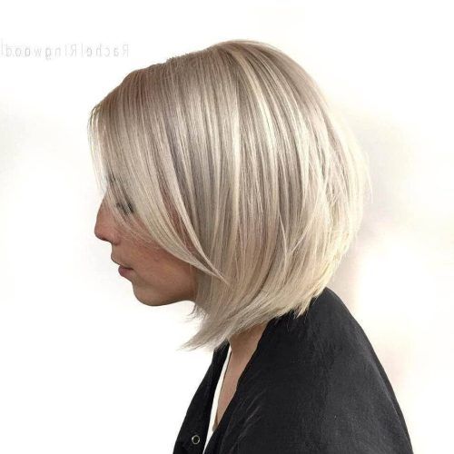 Sliced Platinum Blonde Bob Hairstyles (Photo 15 of 20)