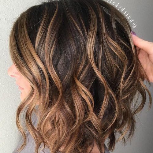 Soft Brown And Caramel Wavy Bob Hairstyles (Photo 1 of 20)
