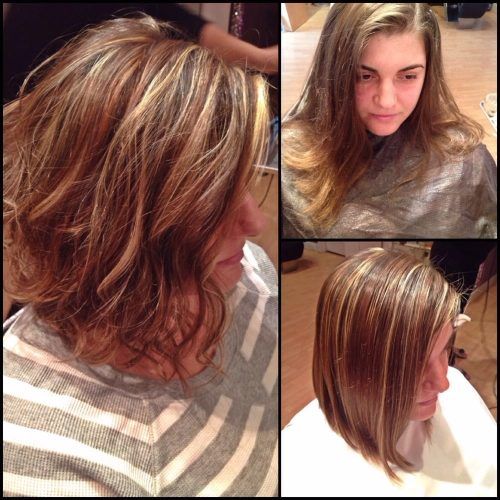 Dark Brown Hair Hairstyles With Silver Blonde Highlights (Photo 16 of 20)