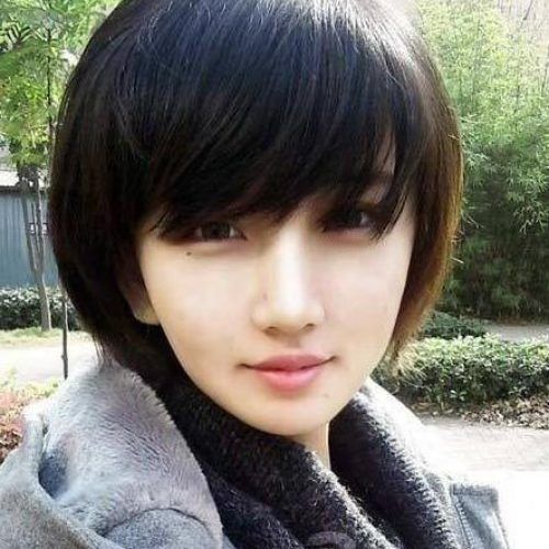 Asian Hairstyles With Short Bangs (Photo 6 of 20)