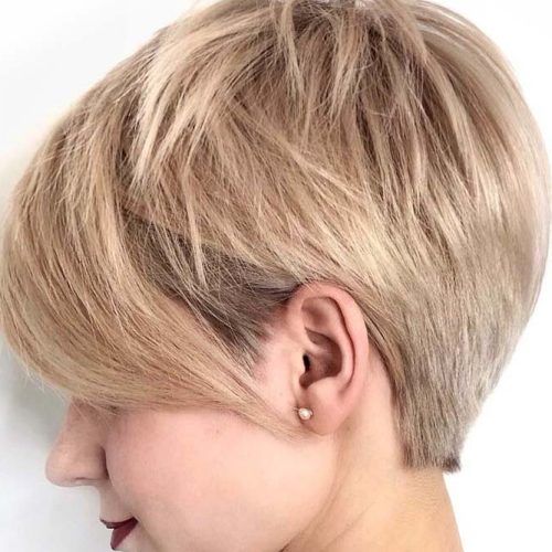 Side-Swept Long Layered Pixie Hairstyles (Photo 1 of 20)