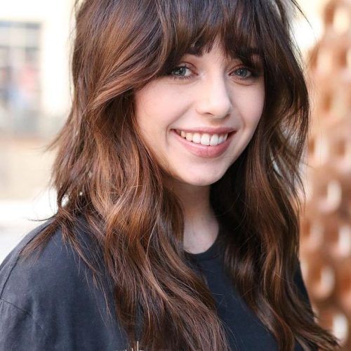 Long Choppy Layers And Wispy Bangs Hairstyles (Photo 12 of 20)