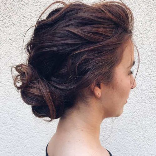 Loose Updo For Long Brown Hair (Photo 14 of 15)