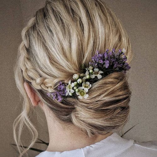 Braided Lavender Bridal Hairstyles (Photo 9 of 20)