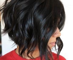 2024 Latest Edgy Brunette Bob Hairstyles with Glossy Waves