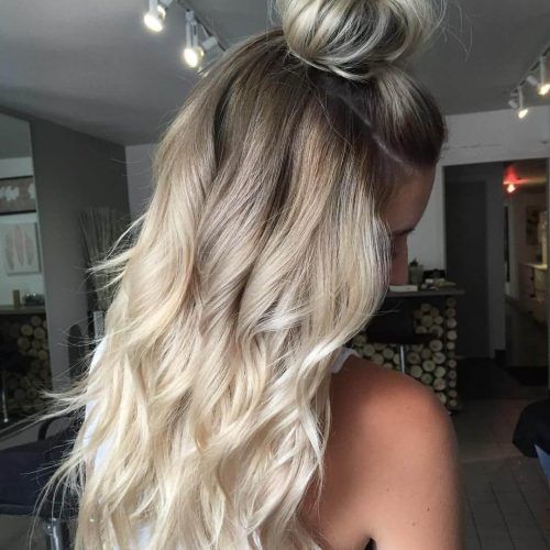 Grown Out Platinum Ombre Blonde Hairstyles (Photo 3 of 20)