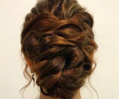 20 Best Collection of Messy Woven Updo Hairstyles for Mother of the Bride