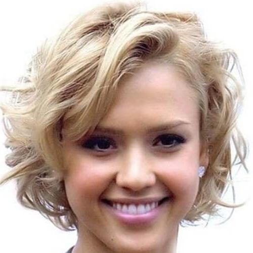Short Hairstyles For Round Faces Curly Hair (Photo 9 of 20)