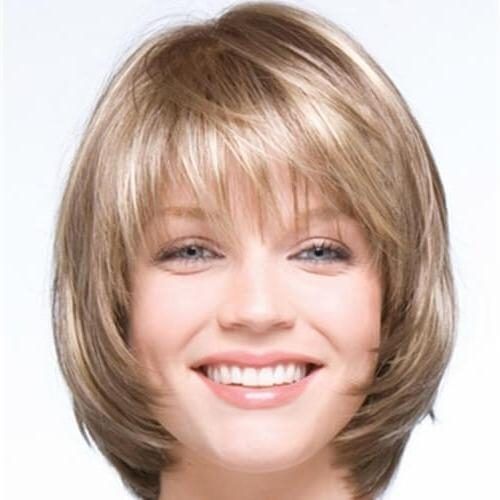 Short Haircuts With Bangs For Round Face (Photo 16 of 20)