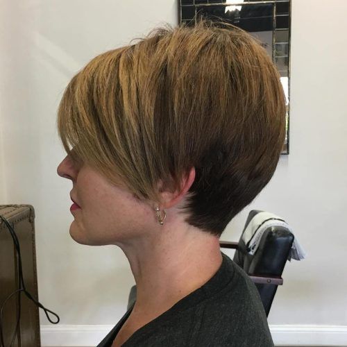 Tapered Shaggy Chocolate Brown Bob Hairstyles (Photo 9 of 20)