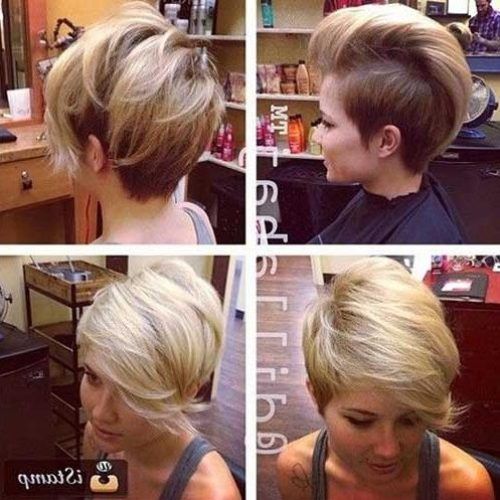Part Shaved Short Hairstyles (Photo 17 of 20)