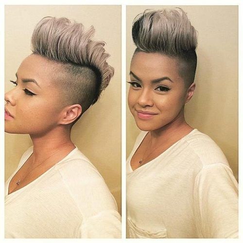 Short Hairstyles With Both Sides Shaved (Photo 17 of 20)