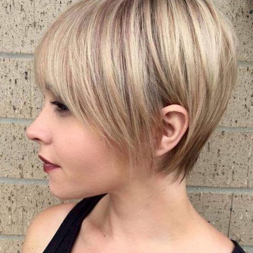 Pixie Bob Hairstyles With Golden Blonde Feathers (Photo 6 of 20)