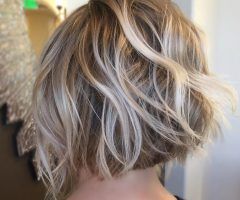 20 Collection of Tousled Wavy Bronde Bob Hairstyles