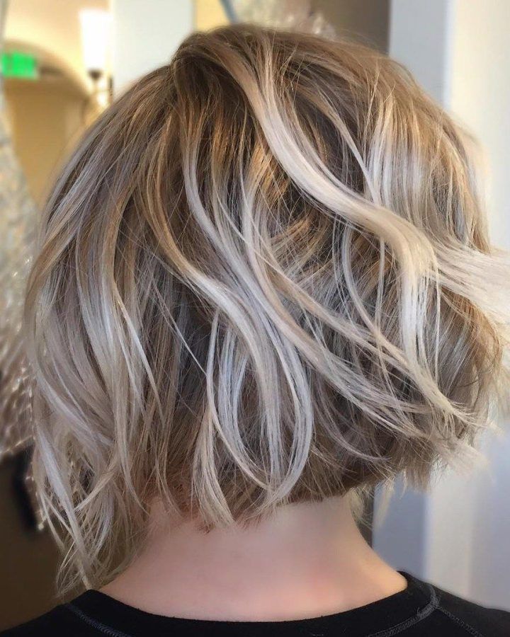 20 Collection of Tousled Wavy Bronde Bob Hairstyles