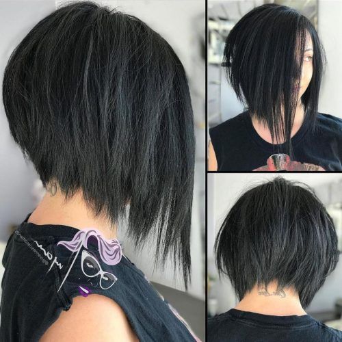 Angled Bob Hairstyles With Razored Ends (Photo 1 of 20)