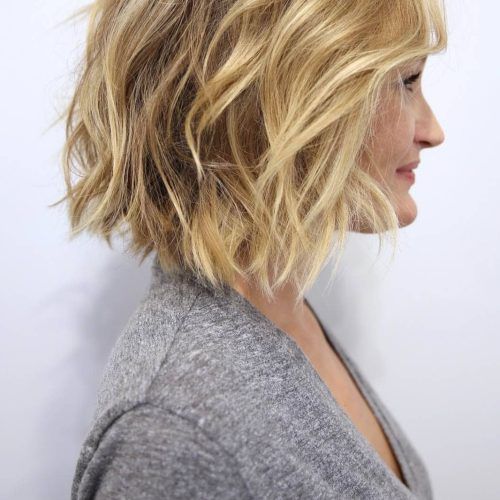 Messy Short Bob Hairstyles With Side-Swept Fringes (Photo 16 of 20)