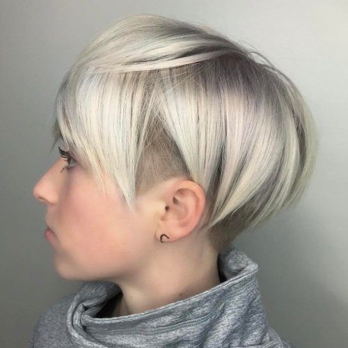 Ash Blonde Pixie Hairstyles With Nape Undercut (Photo 5 of 20)