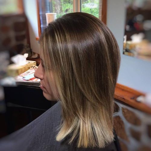 Straight Cut Bob Hairstyles With Layers And Subtle Highlights (Photo 17 of 20)
