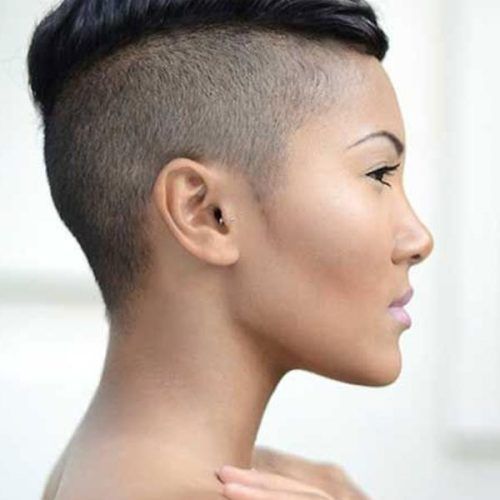 Short Hairstyles Shaved Side (Photo 9 of 20)