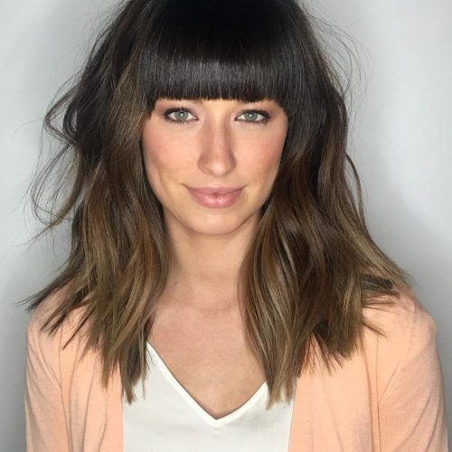 Medium Hairstyles With A Fringe (Photo 2 of 20)