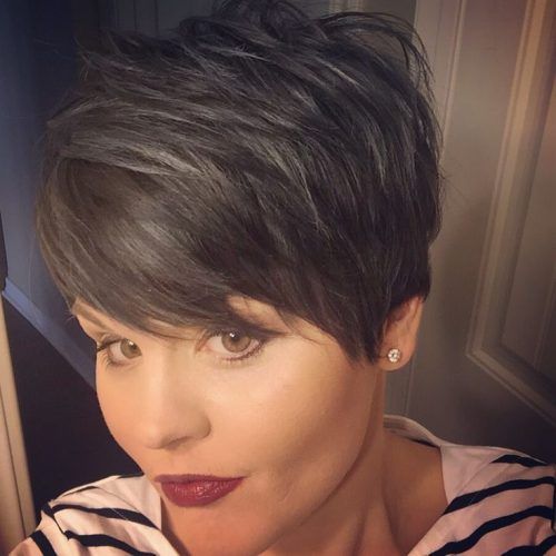 Gray Short Pixie Cuts (Photo 17 of 20)