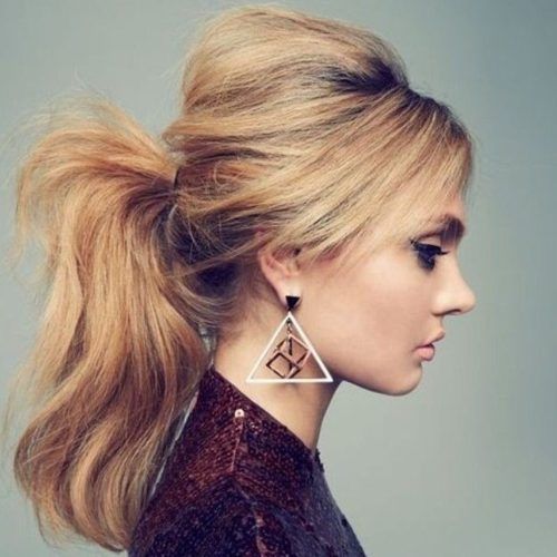 Stylish Low Pony Hairstyles With Bump (Photo 11 of 20)